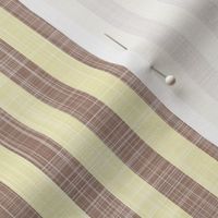 east fork butter with brown half inch stripe with linen texture