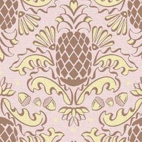 Pineapple Damask Pink