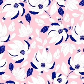 Magnolia Soft pink background 