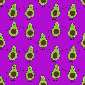 Cheerful avocados