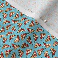 (tiny scale) pizza by the slice - pepperoni slice - light  blue  - C23