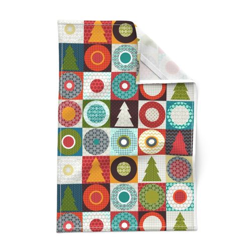 geo christmas tea towel