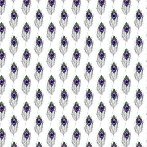peacock feather IV - Dollhouse Wallpaper Size