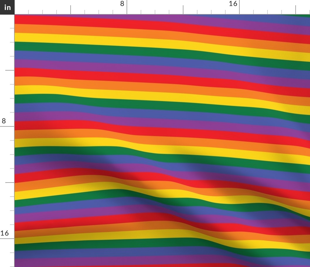 LGBTQ Rainbow Flag Stripes 