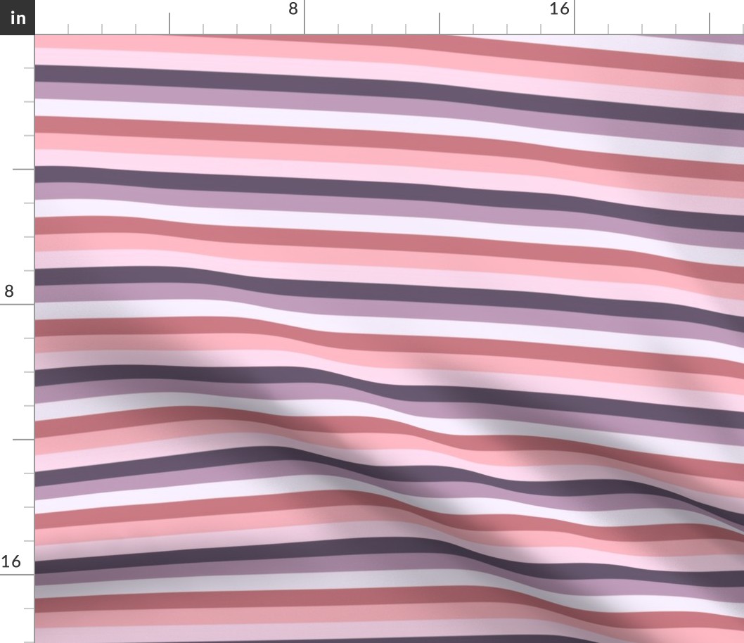 Stripes -Pink and Purple  - Standard 6x6
