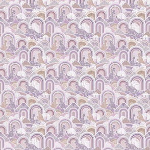 Mama Kangaroo- Purple- sMini- Australia- Animals- Australian Wildlife- Lilac- Mauve- Lavender- Baby Girl Wallpaper- Kangaroo Fabric