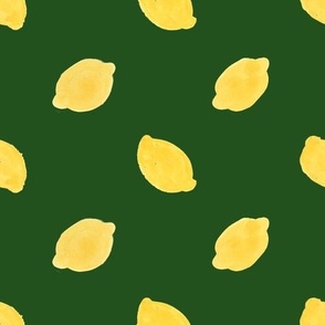 lemons big green background