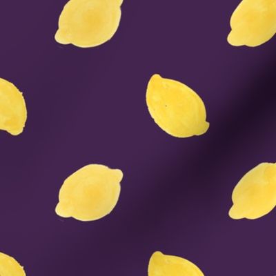 lemons big purple background