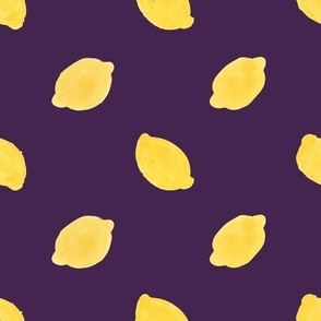 lemons big purple background