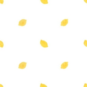 lemons white background
