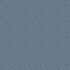 Acorns on Dark Blue- Small 4"x4"