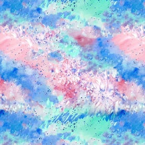 Dream Galaxy Celestial Watercolour Pastel Universe - 15 inch