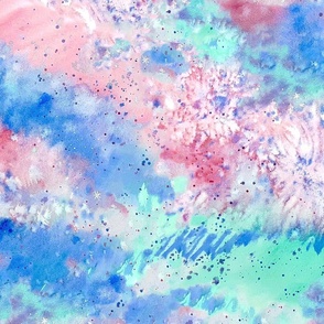 Dream Galaxy Celestial Watercolour Pastel Universe - 20 inch