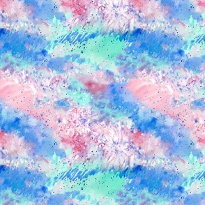 Dream Galaxy Celestial Watercolour Pastel Universe - 12 inch