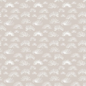 hedgehog squiggles taupe and white small