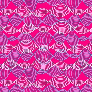 Neon pink waves