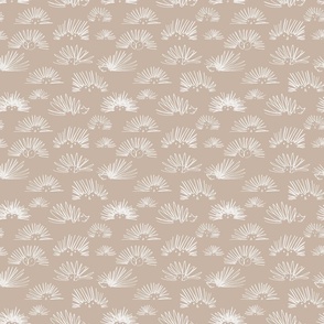 hedgehog squiggles tan and taupe small