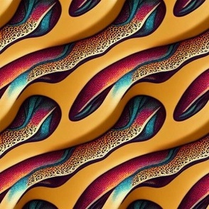 Snake skin surreal colorful  design