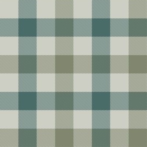 Gingham Check | White Pine Green | Cabincore