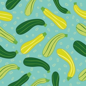 Colorful Stylized Zucchini pattern