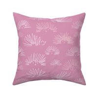 hedgehog squiggles pink medium