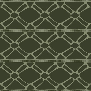 Green geometric pattern large