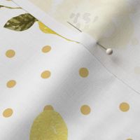Mustard Flowers, Summer Floral Fabric (floral 3) DOTS