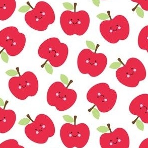 smiling apples kawaii