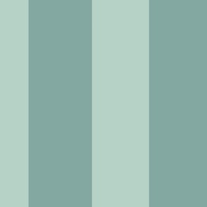 VERTICAL TWO TONE TEAL AND SEAFOAM STRIPES 