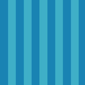 Pop art preppy bright blue and light blue stripe