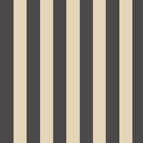 Pop art preppy charcoal gray and cream stripe
