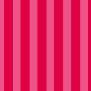 Pop art preppy pink and cherry red stripe