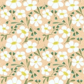 Vintage Floral Dot Small, Peach