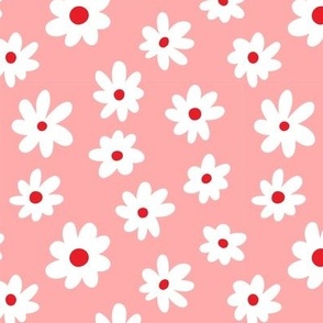 Daisy Pattern (pink/red/white)