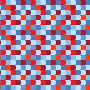 Rounded Chevrons // Reds and Blues