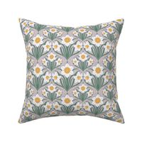 Garden Daffodil // Small in Cloud Grey// Easter Floral 