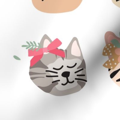 Kitty Cats with Flower Crowns - 4 inch