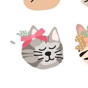 Kitty Cats with Flower Crowns - 4 inch