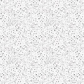 small hand painted watercolor black dots on white background