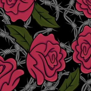 Roses - The Barbed Rose (large print)