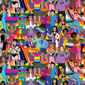 LGBTQ Community Pride Wallpaper Stacked