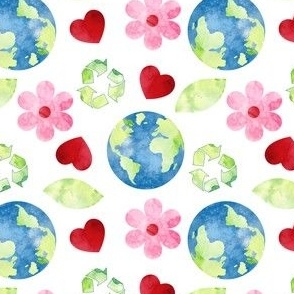 Watercolor Earth Day