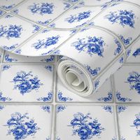 Swedish Delft Rose Tile