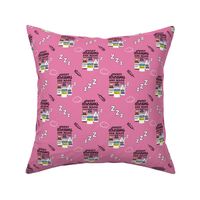 Anesthesia Sweet Dreams Pink Fabric