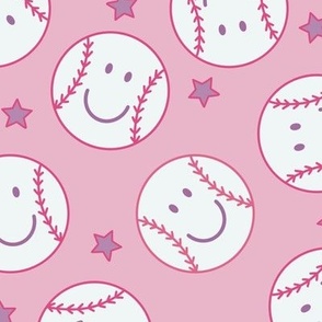 Smiley Baseball, Pink