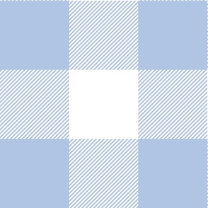 Buffalo Check 6" squares - 2032 large // Dreamy Blue and White