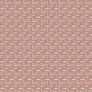 Bold abstract geometric - taupe