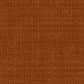 Vintage Italian Scripts in rust brown