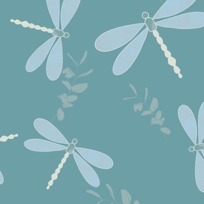 Dragonfly Tales in teal