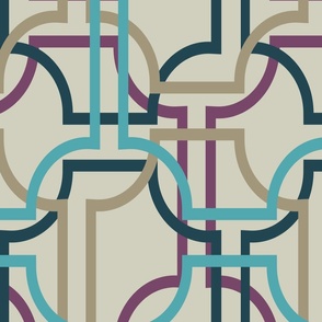 Overlapping Trellis - White - Large